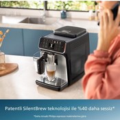 Resim Philips Tam Otomatik Lattego Espresso Makinesi, 5500 Yeni Serisi 20 Sıcak Ve Soğuk Içecek, Siyah Krom 
