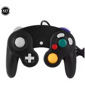 Resim Siyah Gamepad-kablolu Anahtar Denetleyici Joypad Nintendo Anahtarı Gamepad Wii Titreşim El Joystick Pc Mac Oyun Pedi Aksesuarları 