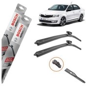 Resim Skoda Rapid Muz Silecek Takımı Ön Bosch Aeroeco 2013-2020 