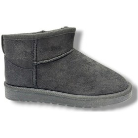 Resim Cakgo 034-26 Anatomik Süet Deri Kürklü İnce Taban Kadın Bot 36-40 Siyah 