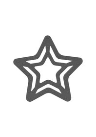 Resim Silikon Diş Kaşıyıcı Yıldız Platinium Gri 