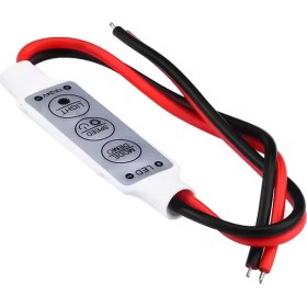 Resim Üç Tuşlu Tek Renkli LED Kontrol Cihazı 12V-24V 