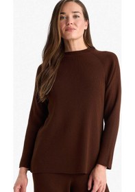 Resim Defacto Regular Fit Bisiklet Yaka Kazak D6911ax25wnbn227 Kahve 