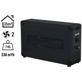 Resim Heatbox Hbb3000f Board 3000 Watt Monofaze Elektrikli Fanlı Isıtıcı Füme 