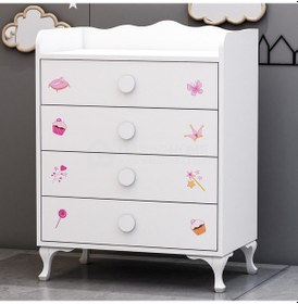 Resim Garaj Home Şifonyer Prenses 4 Çekmeceli Diğer 