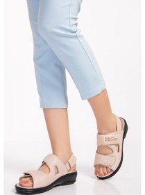 Resim Ortopedik Diyabetik Kadın Sandalet Krem Dia 020-85 