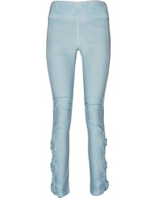 Resim BULALGİY Kadın Açık Mavi Skinny Dantel Pantolon - BGA168728 