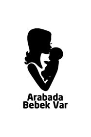 Resim TSC Arabada Anne Ve Bebek Var Sticker Yapıştırma 15cm 