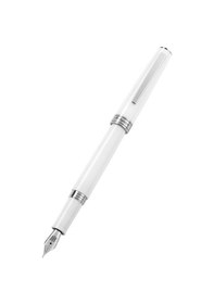 Resim Montegrappa Armonia Greatness Starts Small Frost Dolma Kalem - M Beyaz 