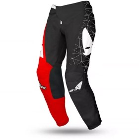 Resim Motosiklet cross enduro pantolonu UFO Tecno siyah kırmızı M 50 