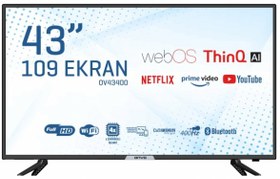 Resim Onvo OV43400 Full HD 43" 109 Ekran Uydu Alıcılı webOS Smart LED TV 