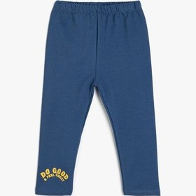 Resim Koton Baskılı Normal Paça Pamuklu Eşofman Altı Lacivert 5smb40029tk Lacivert 