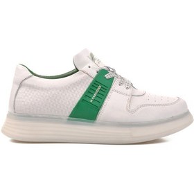 Resim Marcomen Beyaz Yeşil Erkek Sneaker Ayakkabı Çok Renkli 