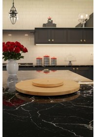 Resim Bambum Ritual - Dönen Servis Tabağı Küçük Kahverengi 