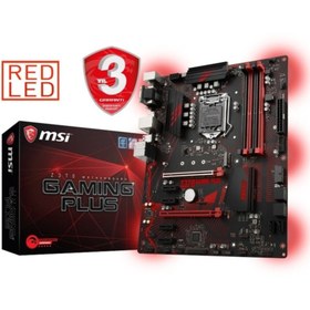 Resim MSI Z370 GAMING PLUS Intel Z370 1151 8. Nesil Soket 4000MHz O.C. DDR4 USB 3.1 DVI&DP RGB Led Anakart 