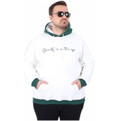 Resim Mocgrande Büyük Beden Kapüşonlu 3ip Sweat Beauty 25714 Ekru Ekru 