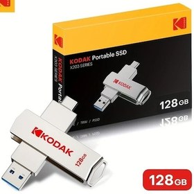 Resim Xuweiwei "high-speed Kodak X203 128gb Taşınabilir Ssd Usb 3.2 Type-c 450mb/s Akıllı Telefon Ve Bilgisayar İçin Dayanıklı" 