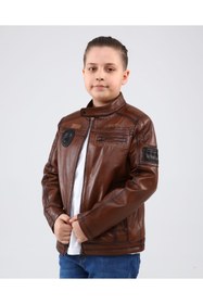 Resim CE-YIL DERİ ÜRÜNLERİ Hakiki Deri Genç-çocuk Mont 