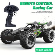 Resim 15KM/S Yüksek Hızlı RC Off-Road Araba, Uzaktan Kumandalı, Şarj Edilebilir Pil, Yeşil/Mavi, Çocuklar İçin Dayanıklı Plastik Oyuncak, Dış Mekan Oyunları ve Yarış Eğlencesi İçin Mükemmel, Araba Oyuncakları 