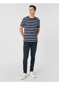 Resim Koton Skinny Fit Kot Pantolon - Michael Jean İndigo Stone 3sam40044nd İndigo - Taş 