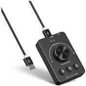 Resim Reedark Usb Harici Ses Kartı Bt5.1, Çift 3.5mm Kulaklık Girişi, Type-c Tak Ve Kullan, Usb Disk Çalma Adaptörü 