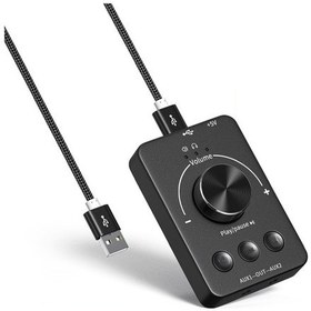 Resim Reedark Usb Harici Ses Kartı Bt5.1, Çift 3.5mm Kulaklık Girişi, Type-c Tak Ve Kullan, Usb Disk Çalma Adaptörü 