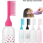 Resim 170ml Saç Boyası Uygulama Şişesi Fırçalı – Evde veya Salonda Eşit Saç Boyası Uygulaması için Kolay Kullanımlı, Yeniden Kullanılabilir Plastik Tarak, Hafif & Yıkanabilir Tasarım 
