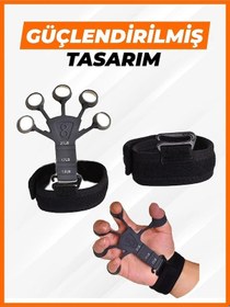 Resim El Bilek Kas Geliştirici Kavrama Belirginleştirici Bodybuilding Parmak Egzersiz Aleti siyah 