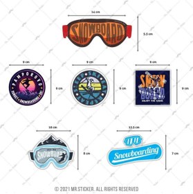 Resim Bay Etiket Hbgbdl1 Snowboard Sticker Seti 6 Parca 