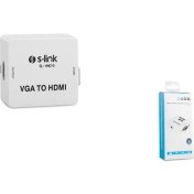 Resim S-Lınk Sl-Vhc10 Vga To Hdmı Dönüştürücü Mini 