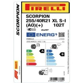 Resim Pirelli 255/40 R21 102T Xl Scorpion S-I Ao+ Elect Oto Yaz Lastiği (Üretim Yılı:2024) 