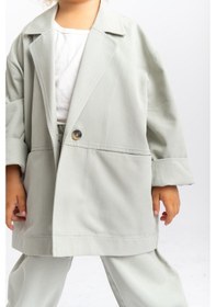 Resim Oliventhekid Unisex Ceketli Takım Mint Mint Yeşili 