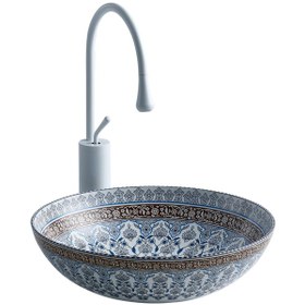 Resim Lena E-7029 Tezgah Üstü Porselen Lavabo 