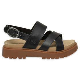 Resim Timberland Tb0A61Tr Clairemont Way Backstrap Sandal Siyah Kadın Sandalet 