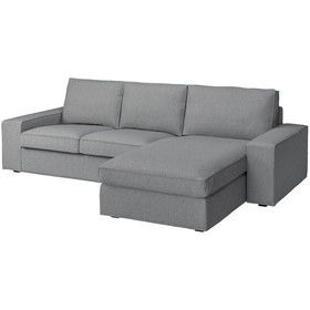 Resim 2'li Kanepe Ve Uzanma Koltuğu, Tibbleby Bej-gri Gri 