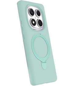 Resim Redmi Note 14 Pro 4g Regal Magsafe Standlı Kapak - Su Yeşili 