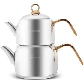 Resim Karaca Urban Midi İndüksiyon Tabanlı Çaydanlık Takımı Gold 