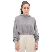 Resim adidas Wash Crop Hood Kadın Sweatshirt Gri 