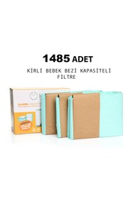 Resim MATMEL 3 X 495 Adet Kirli Bebek Bezi Kapasiteli Çöp Poşeti (2 ADET) 
