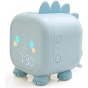 Resim Szypzstore Gece Işığı, Dinozor, Digi İle Çocuk Çalar Saat Aobvpn Açık Mavi 