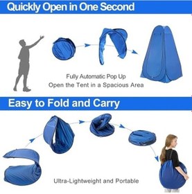 Resim Otomatik Kamp Giyinme Çadırı 