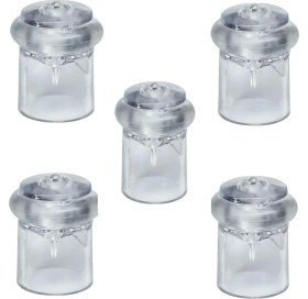 Resim Şeffaf Kapı Stoperi, 4,5cm Kapı Duvar Tamponu, Duvar Koruma Stopu 5 Adet 