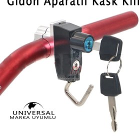 Resim Ysg Motosiklet 22 mm Direksiyon Kask Kilit Mavi Renk 