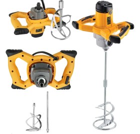 Resim Sturdy Power Tools 1400 Watt Kademe Hız Ayarı Boya ve Harç Mikseri Karıştırıcı 