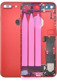 Resim Apple Uyumlu iPhone 7 Plus Kasa Kırmızı Dolu 