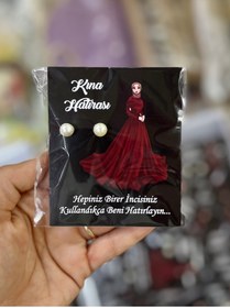 Resim 40 Adet Kına Gecesi Hediyelik Küpe Ve Toz Kına Kghk 