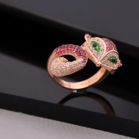 Resim Miavi Silver 925 Ayar Gümüş Tilki Yüzük 