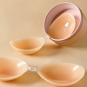 Resim Yeniden kullanılabilir Push Up Toka Ön Nipple Kapakları, Straplez Görünmez Kendinden yapışkanlı Göğüs Kaldırma Pasties, Kadınlar İç Çamaşırı ve Aksesuarları 