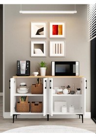 Resim Kuzeylife Siena Kahve Köşesi Beyaz 