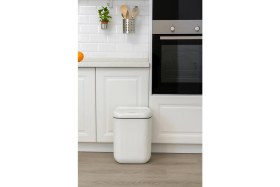 Resim Aesco 20L Sensörlü Akıllı Antibakteriyel Çöp Kovası Otomatik Kapaklı, Banyo Mutfak 4 Pil Yanında 